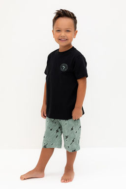 К 1528/черный,эвкалипт быстрее ветра пижама для мал