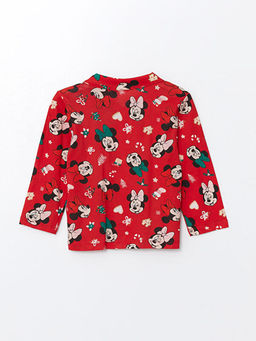 Polo Yaka K?sa Kollu Minnie Mouse Bask?l? K?z Bebek Pijama Tak?m - Waikiki фото 3