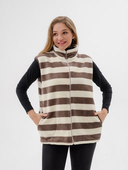 Жилет женский из ультрасофта Полоса - Амадэль фото 2