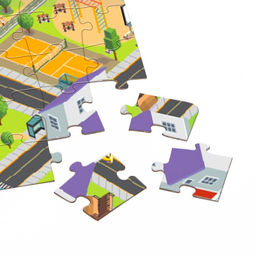 Цена за 2 шт. Пазл «Вид на город», 160 элементов