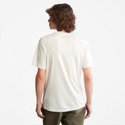 Мужская футболка Timberland Eco-Ready - SS Supima Anti-Odor Tee Regular белая  фото 3