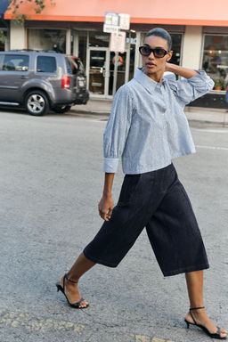 Z1975 LONG DENIM BERMUDA SHORTS - Zara фото 10