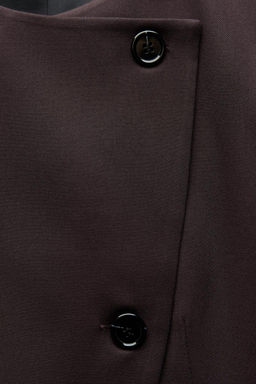 ZW COLLECTION BUTTONED WAISTCOAT TOP - Zara фото 5