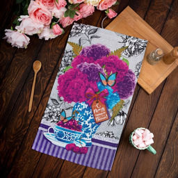 Полотенце кухонное Гортензия 35х602 см