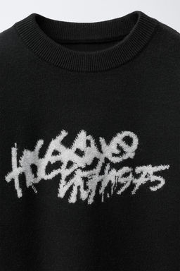 GRAFFITI KNIT SWEATER - Zara фото 3