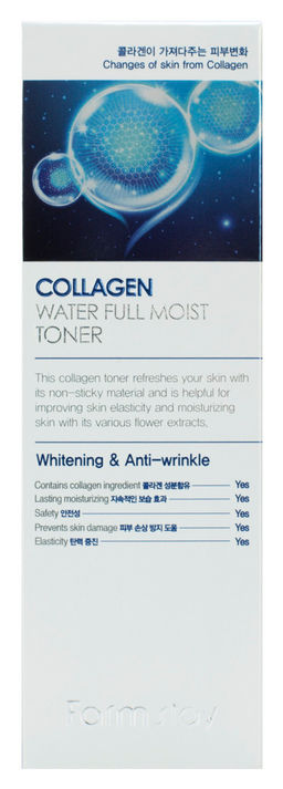 Тонер Farmstay Collagen Water Full Moist 200 мл  фото 3
