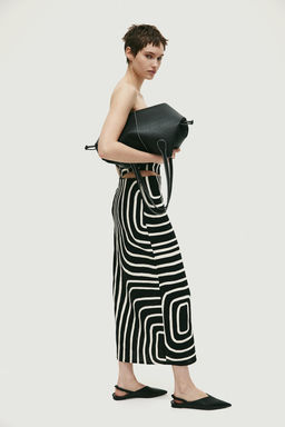 Falda en mezcla de lino - H&m фото 3