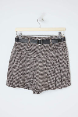 TRENDYOLMILLA Cok Renkli Kemer Detayl? Dokuma Etek Gorunumlu Sort TWOAW25SR00046  фото 6