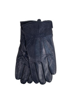 Мужские перчаткииз натуральной кожи, цвет черный