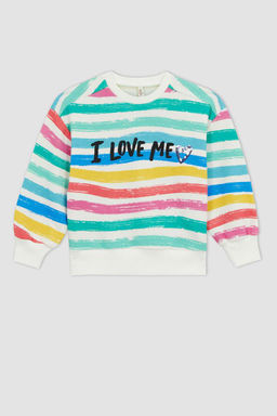 Толстовка с принтом для девочек - Defacto фото 10