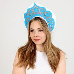 Кокошник карнавальный «Снегурочка», из фетра