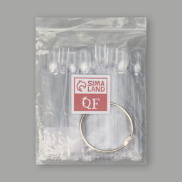 Палитра для лаков на кольце, 50 ногтей, форма мягкий квадрат, прозрачная