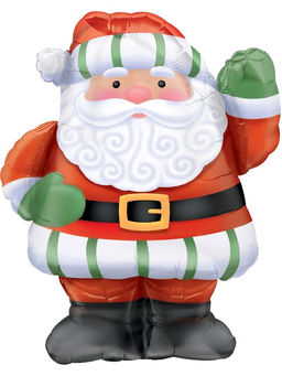 Цена за 2 шт. Воздушный шар фольгированный 37" «Дед мороз»