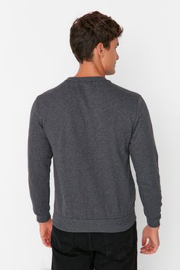 TRENDYOL MAN Siyah Regular/Normal Kesim Ici Polar/S?cak Tutan Sweatshirt TMNAW21SW1208 - Trendyolmilla фото 10