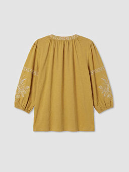 Ba?lama Yaka Nak??l? Bluz