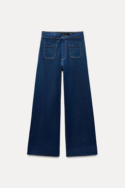 ZW COLLECTION HIGH-WAIST WIDE-LEG JEANS WITH POCKETS - Zara фото 12