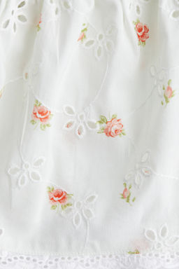 Top de tirantes espagueti con bordado ingl?s - H&m фото 2