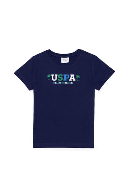 Детская темно-синяя футболка с круглым вырезом Неожиданная скидка в корзине - U.s. polo assn фото 4