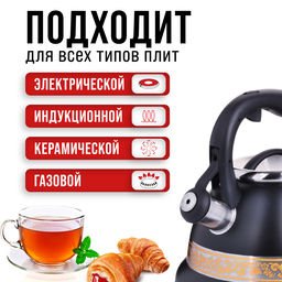 29168 Чайник 3л со свистком нерж MB (х12) - Mayer&boch фото 8