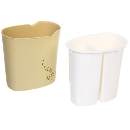 Подставка для столовых приборов "SEGRETO" 13*9*13см 2секции оливковая