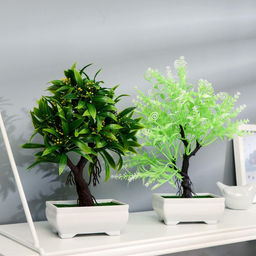 Бонсай искусственный в горшке «Деревце яркое», 10×20 см, МИКС