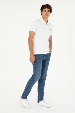 Мужские синие джинсовые брюки