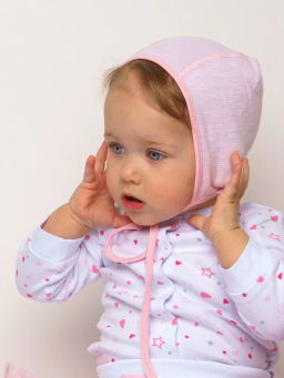 PlayToday / Чепчик детский трикотажный для девочек, 2 шт в комплекте  фото 3