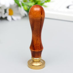 Печать для сургуча с деревянной ручкой «Горы», 9×3×3 см