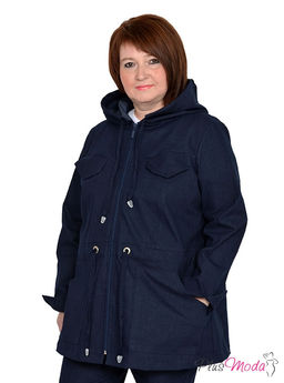 Парка с капюшоном Модель №924 размеры 44-84 - Plusmoda фото 3
