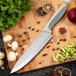 Нож кухонный Daniks, Verde, шеф-нож, нержавеющая сталь, 20 см, рукоятка пластик, JA20206748-BL-1 (41