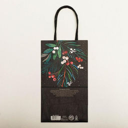 Пакет подарочный новогодний крафтовый «Еловая веточка», 12 х 21 х 9 см