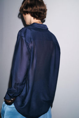ZW COLLECTION SILK SHIRT - Zara фото 8