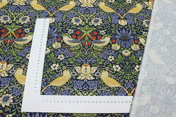 Перкаль Премиум (Digital) "Райские птички" (крупный рисунок) цв.синий, ш.1.45м, хл-100%