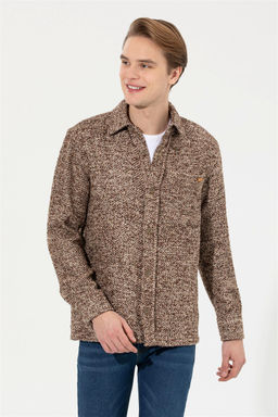 U. S. Polo Assn Мужская рубашка с длинным рукавом кокосового цвета - U.s. polo assn фото 8