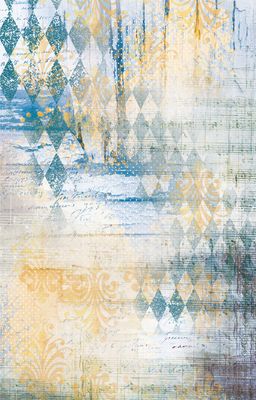 Love2art бумага рисовая KPR/R 32 x 22 см СК/Распродажа 0087  Графика. Синий ромб