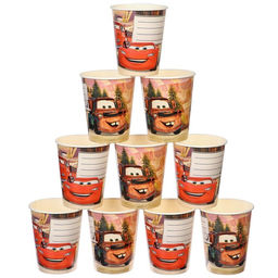 Цена за 10 шт. Стакан бумажный С Днем Рождения!, 250 мл, Тачки - Disney фото 6