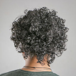 Карнавальный парик, объёмный, обхват головы 56 см, цвет чёрный