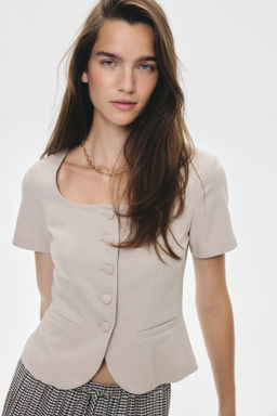 Top con botonadura frontal - H&m фото 8