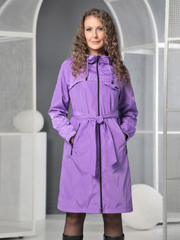 25133 Плащ сиреневый - Dizzyway фото 2