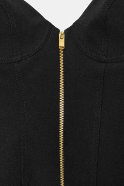 TOP CORSETERO CREMALLERA / Negro - Zara фото 9