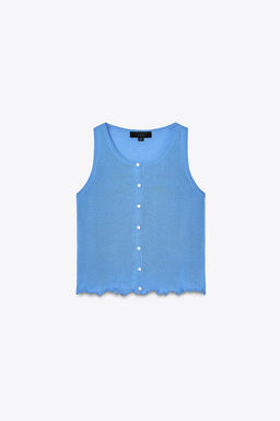 RUFFLED KNIT TOP - Zara фото 4