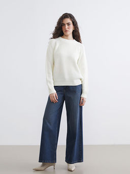 Bisiklet Yaka Kad?n Triko Kazak