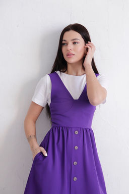 Платье-бюстье аметистовое - Martichelli фото 11