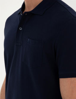 Lacivert Regular Fit Basic Ti__rt - Pierre cardin фото 7