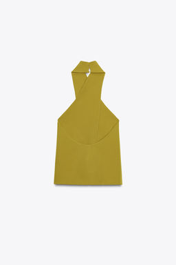 CREPE CROSSOVER TOP