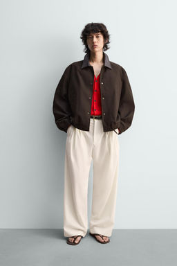 RELAXED FIT CONTRAST COLLAR JACKET LIMITED EDITION