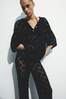 Pantal?n efecto crochet - H&m фото 4