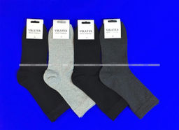 Цена за 10 пар. Викатекс VIKATEX носки мужские с лайкрой арт. 1ВС1 СВЕТЛО-серые