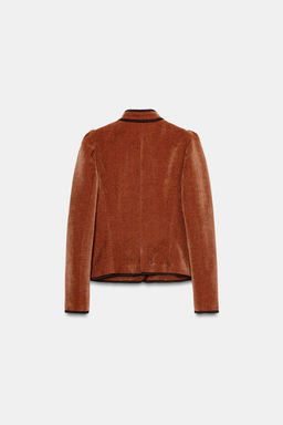 BLAZER VIVOS CONTRASTE / Naranja quemado - Zara фото 10