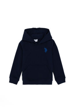 Базовый свитшот темно-синего цвета для мальчика Неожиданная скидка в корзине